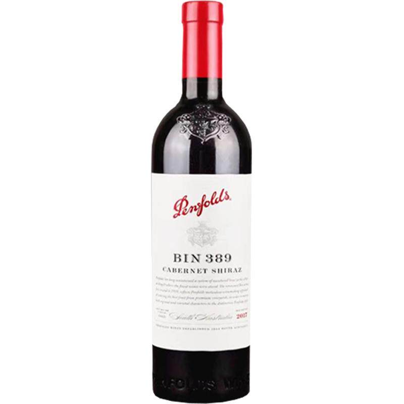奔富BIN389赤霞珠设拉子干红葡萄酒澳洲原瓶原装进口红酒木塞正品