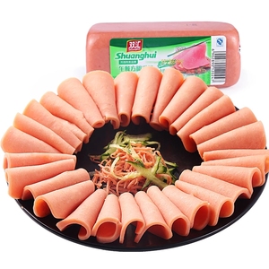 双汇整箱肉花三文治香肠300g*20支 火腿肠午餐肉三明治手抓饼方腿