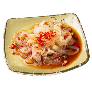 曲记海蜇丝400g凉拌海蜇海折皮素海泽海蜇头小吃酒店宴席凉菜海鲜