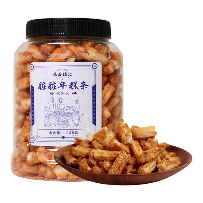 宁波特产正宗年糕干胖开花脏脏年糕条片办公室即零食小吃酥脆可口