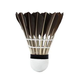 Kawasaki川崎黑旋风6只羽毛球黑羽鹅毛耐打稳定初学室外训练球p65