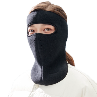 骑行防风面罩女冬季保暖防寒护耳头盔帽子冬天电动车护脸防冻口罩