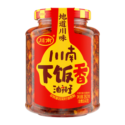 川南下饭香油辣子208g瓶装