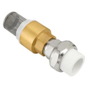 全铜水井止回阀底阀水泵自吸泵过滤网抽水机水井防倒流6分1寸PPR