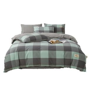 纯棉被套单件100全棉水洗棉被罩150x200x230单双人简约床单被单