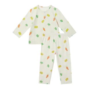 尼多熊春夏儿童家居服睡衣套装男女童宝宝秋衣秋裤竹纤维大童长袖