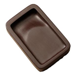 迷你宋坑砚台方形原石小楷抄经行囊砚墨盒小号端砚肇庆磨墨老砚台