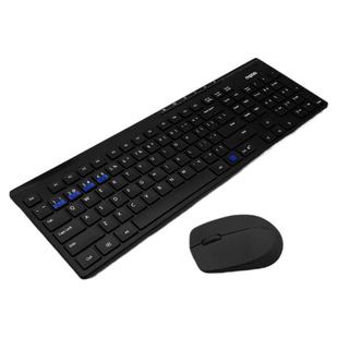 雷柏8100GT无线键盘鼠标套装办公家用键鼠静音USB游戏便携小巧