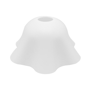 白色简约塑料亚克力灯罩 E27螺口diy替换灯具配件 卧室餐厅外壳罩