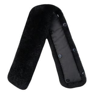 冬季男士立领真毛毛领子单卖通用纯黑色獭兔毛领小毛领真皮毛领