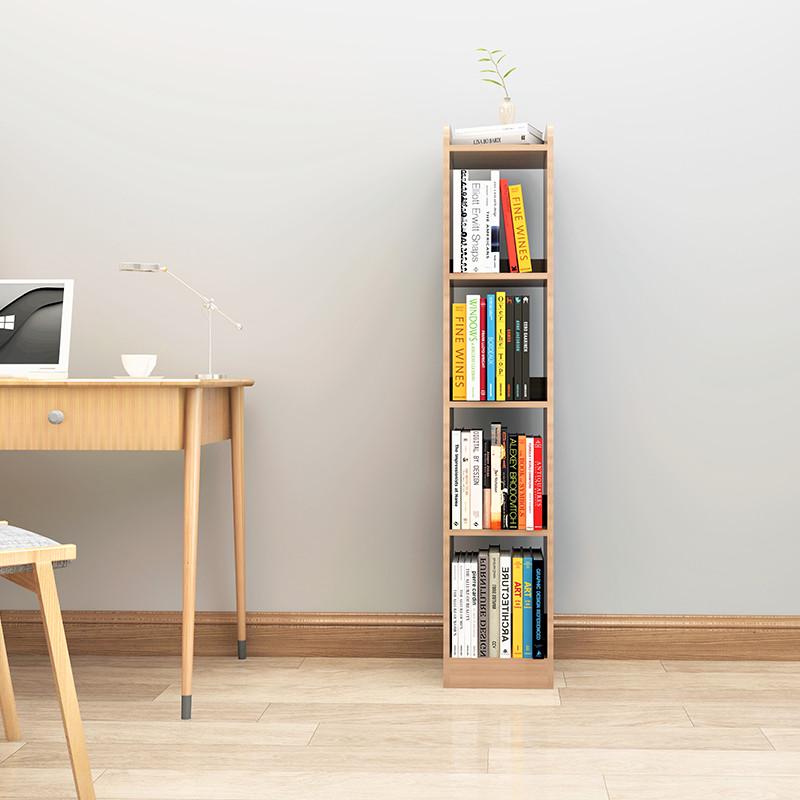 书架窄缝夹缝隙极窄落地小型墙边角开放式储物收纳柜迷你超小书柜