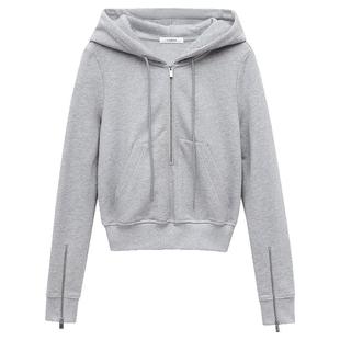 【Liegee】蕾虎THREE ZIPPERS连帽开襟卫衣秋冬流行女装上衣