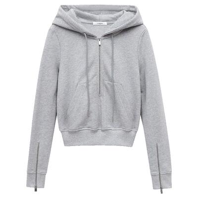 Liegee时尚连帽开襟卫衣