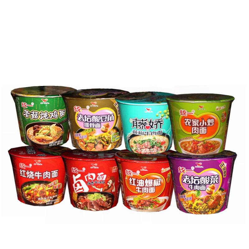 统一方便面全口味来一桶桶装泡面