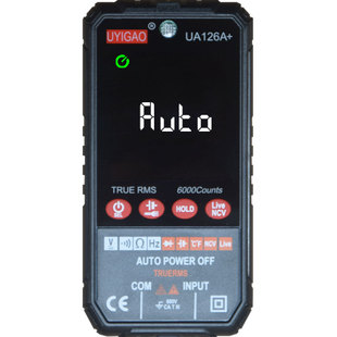 优仪高大屏幕智能按键自动万用表NCV万能表电容频率占空比UA126A+