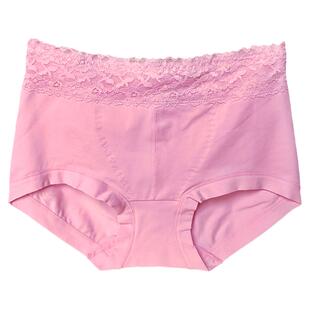 组合装彩田中高腰女内裤包臀全棉收腹提臀大码女三角裤透气30937