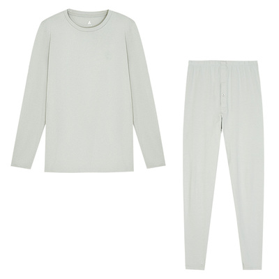 铜牛男优纺棉精梳罗纹内衣套装