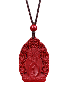 朱砂本命佛吊坠男女士马年生肖守护神钥匙扣挂件项链高含量紫金砂