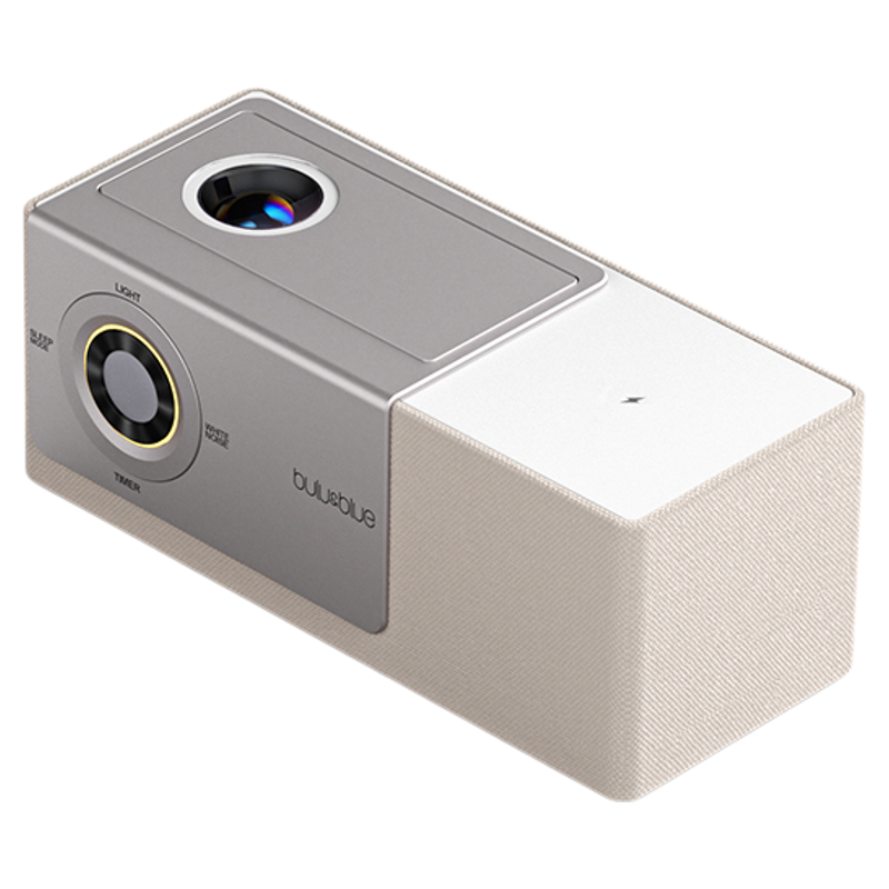 bulublue翻转屏蓝牙音箱歌词音响多功能白噪音桌面时钟氛围灯礼物