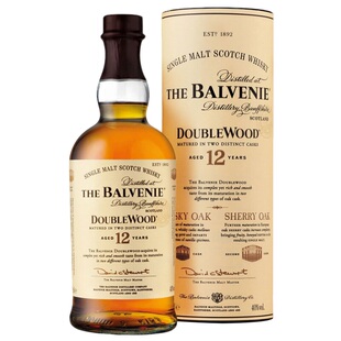Balvenie百富12年双桶陈酿单一麦芽威士忌700ml苏格兰进口洋酒