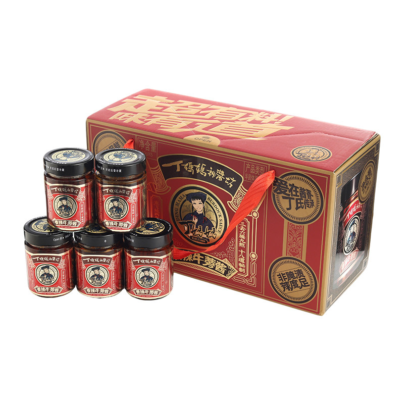 丁妈妈香辣牛蒡酱5瓶装徐州特产