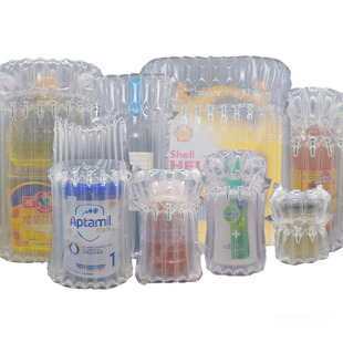 蜂蜜气柱袋缓冲奶粉气泡柱防震包装袋快递运输加厚红酒气泡袋批发