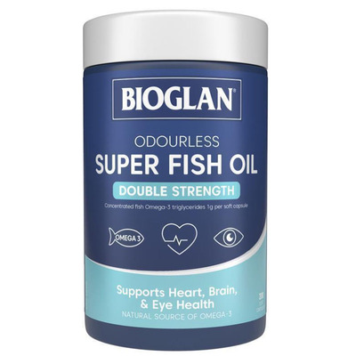 澳洲直邮 BIOGLAN天然鱼油鲑鱼无腥味超浓缩胶囊2000mgX200粒