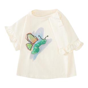 迷你巴拉巴拉女童短袖T恤宝宝凉感上衣夏装新款儿童半袖童装打底