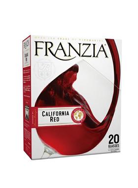 美国franzia红酒风时亚红酒3L芳丝雅盒装红酒单杯红酒袋装红酒