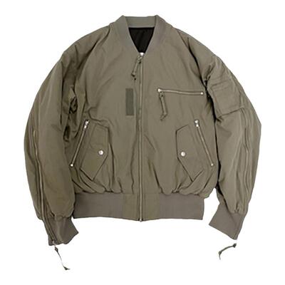 grailz加厚秋冬飞行夹克棉服