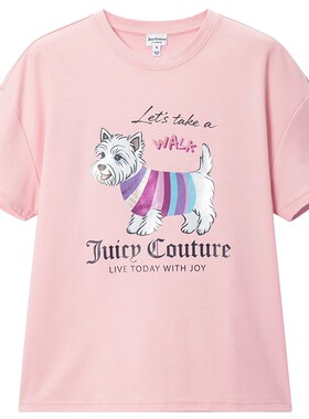 JuicyCouture橘滋小狗印花T恤