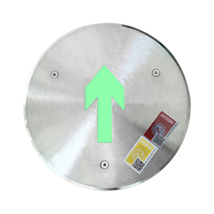 地面疏散指示灯嵌入式安全出口地标灯圆形方形诱导消防应急地埋灯