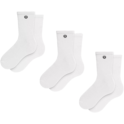 Daily Essential 短筒袜 *3 双装 丨lululemon丨LU9CE5S