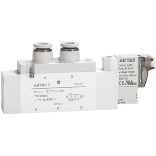 AIRTAC电磁阀6V0530CM5 6V130C06 6V230C08 6V330C10 A/B050/200