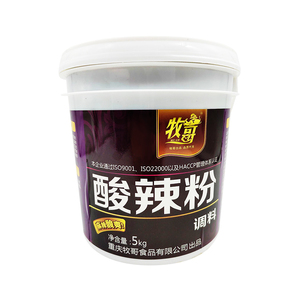重庆牧哥酸辣粉调料5kg桶装