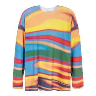 SHORT SENTENCE /短句潮流女士拼色长袖圆领T恤上衣银泰301574