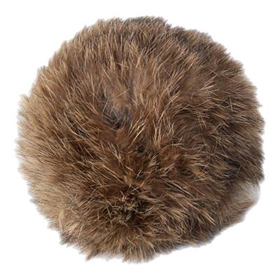 猫玩具兔毛球天然颜色真兔毛逗猫球耐抓耐咬静音自嗨解闷猫咪丰容