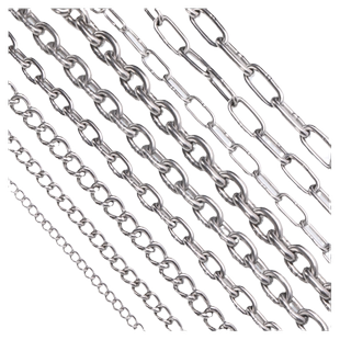 304不锈钢链条铁锁宠物狗链子镀锌铁环316L晾衣秋千起重扭链子201