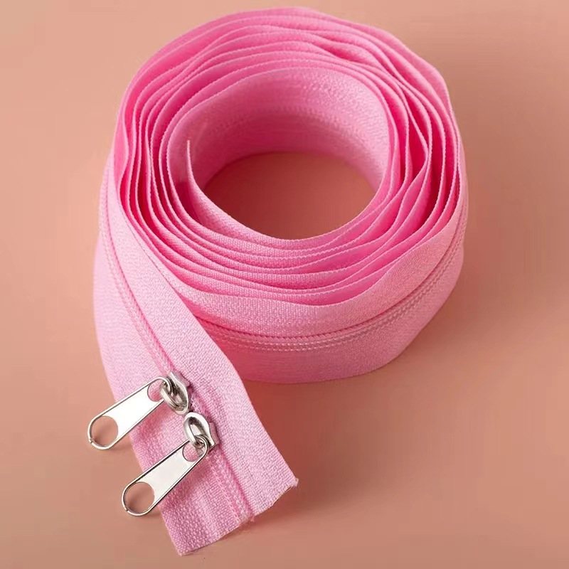 3号尼龙拉链黑白现货被套抱床垫链条长锁包帐篷防水带枕头枕箱拉