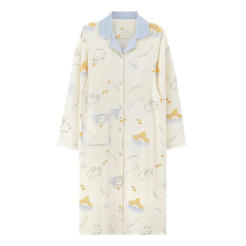 带胸垫待产裙孕妇哺乳睡裙夏季薄款月子服产后纯棉医院产妇连衣裙