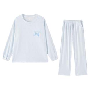 海岛绒睡衣套装冬女款牛奶绒冬季法兰绒家居服套头珊瑚绒秋冬德绒