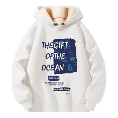 连帽卫衣男款加厚冬季青少年外套