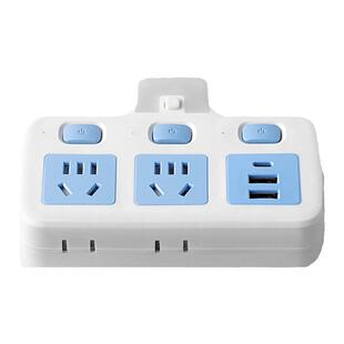 插座转换器面板多孔家用多功能转换插头USB插排线多功能学生宿舍
