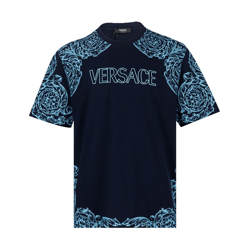 Versace印花全棉短袖T恤