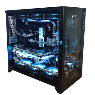 R7 9800X3D联力包豪斯ROG全家桶/RTX5080分体水冷diy电脑游戏主机