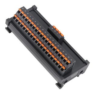 恩爵分线端子台一进多出多进多出6~64点电源分线盒弹簧直插导轨式