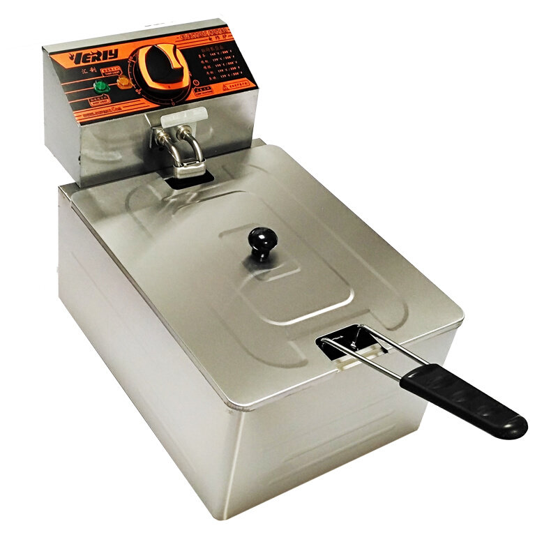 电炸锅油炸炉单缸双缸商用炸薯条炸鸡油炸机汇利电炸炉温控油炸锅