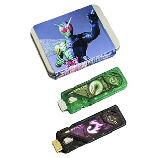 假面骑仕W疾风王牌台词记忆体彩盒贴合收纳盒可联动双骑迷失驱动