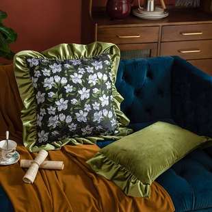 轻奢复古风抱枕美式 民宿沙发样板间靠枕客厅沙发靠背枕床头靠垫