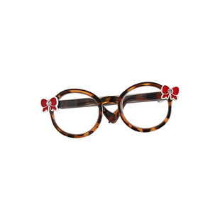 可爱小熊眼镜发夹醋酸鸭嘴夹时髦小众夹子边夹侧边女2025新款高端